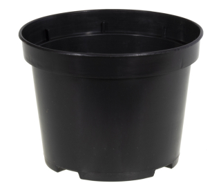 Kvetináč Edoniczki.pl 11 cm x 11 x 9 cm priemer 11 cm plast čierny